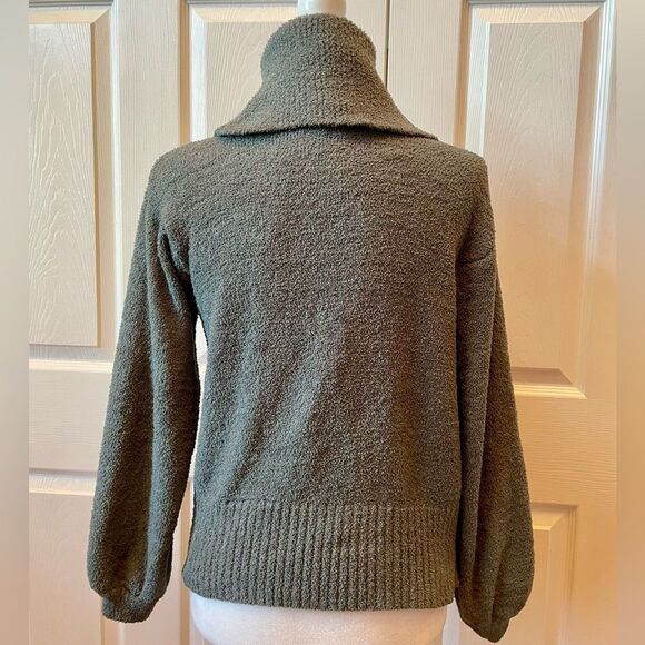 Ruby Moon Gray Cowl Neck Chenille Sweater Size Small - Picture 4 of 5